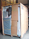 Containerized storage in our clean, safe warehouse